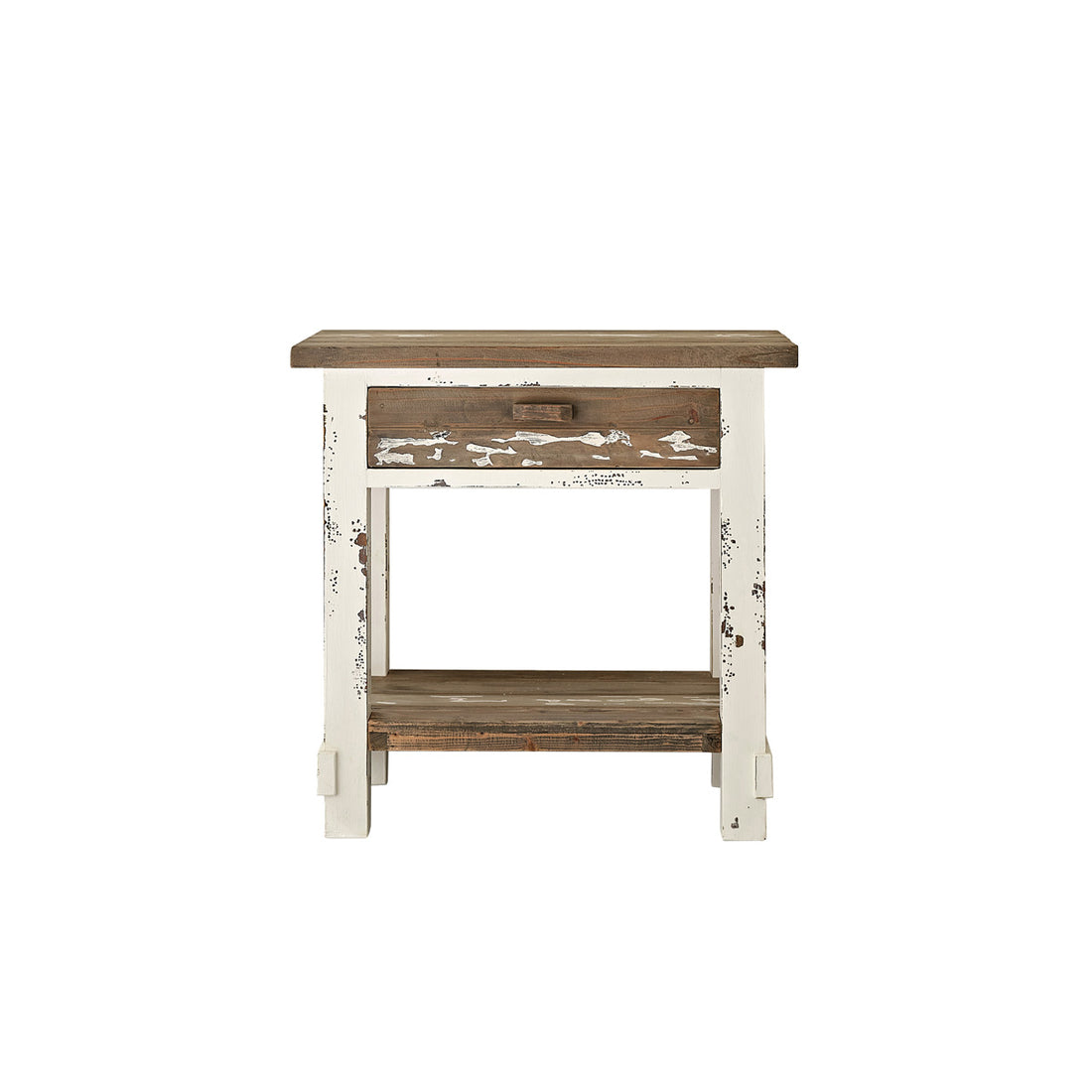 SEZANNE - Mueble de lavabo de madera maciza reciclada 80 cm