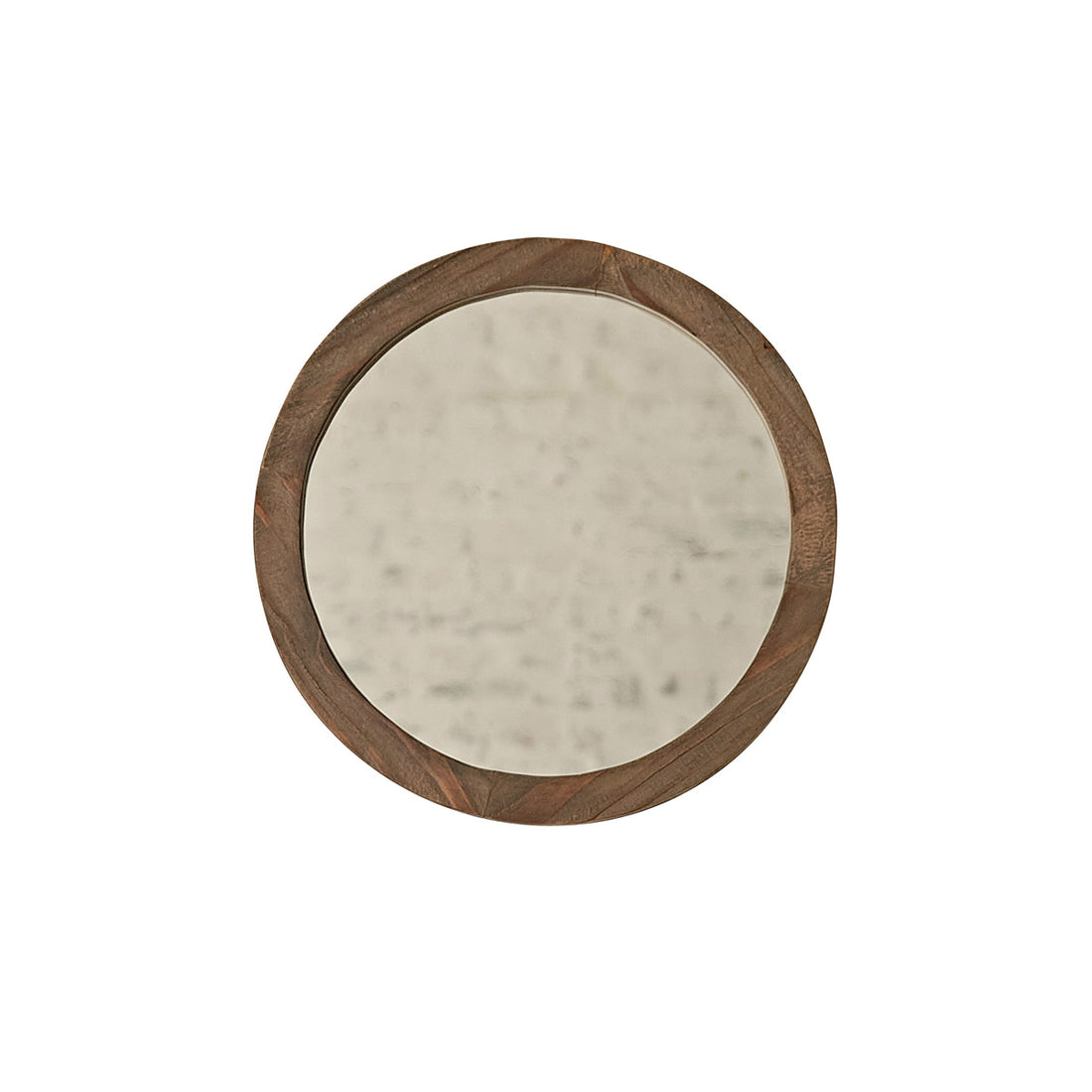 SEZANNE - Espejo redondo de madera maciza reciclada Ø 50 cm
