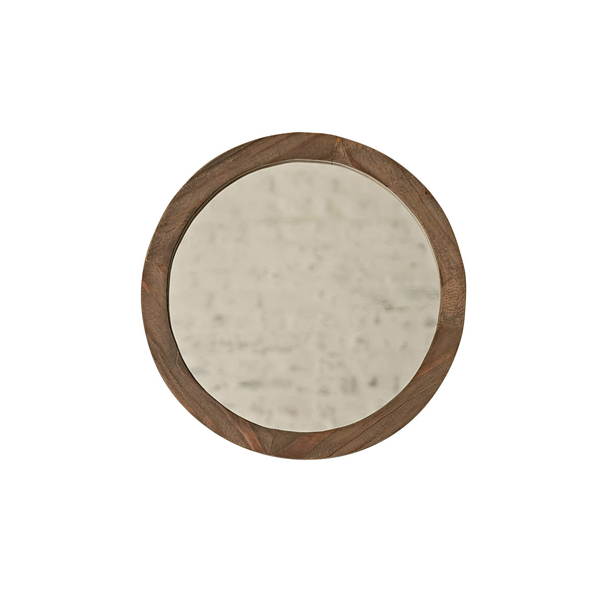 SEZANNE - Espejo redondo de madera maciza reciclada Ø 50 cm