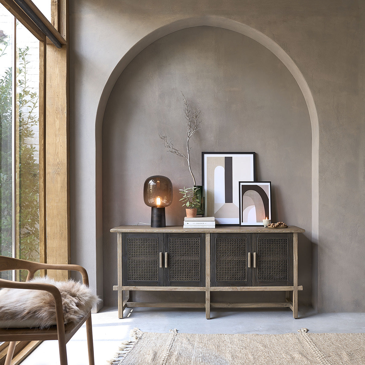 JUNKO - Aparador de madera maciza reciclada 173 cm