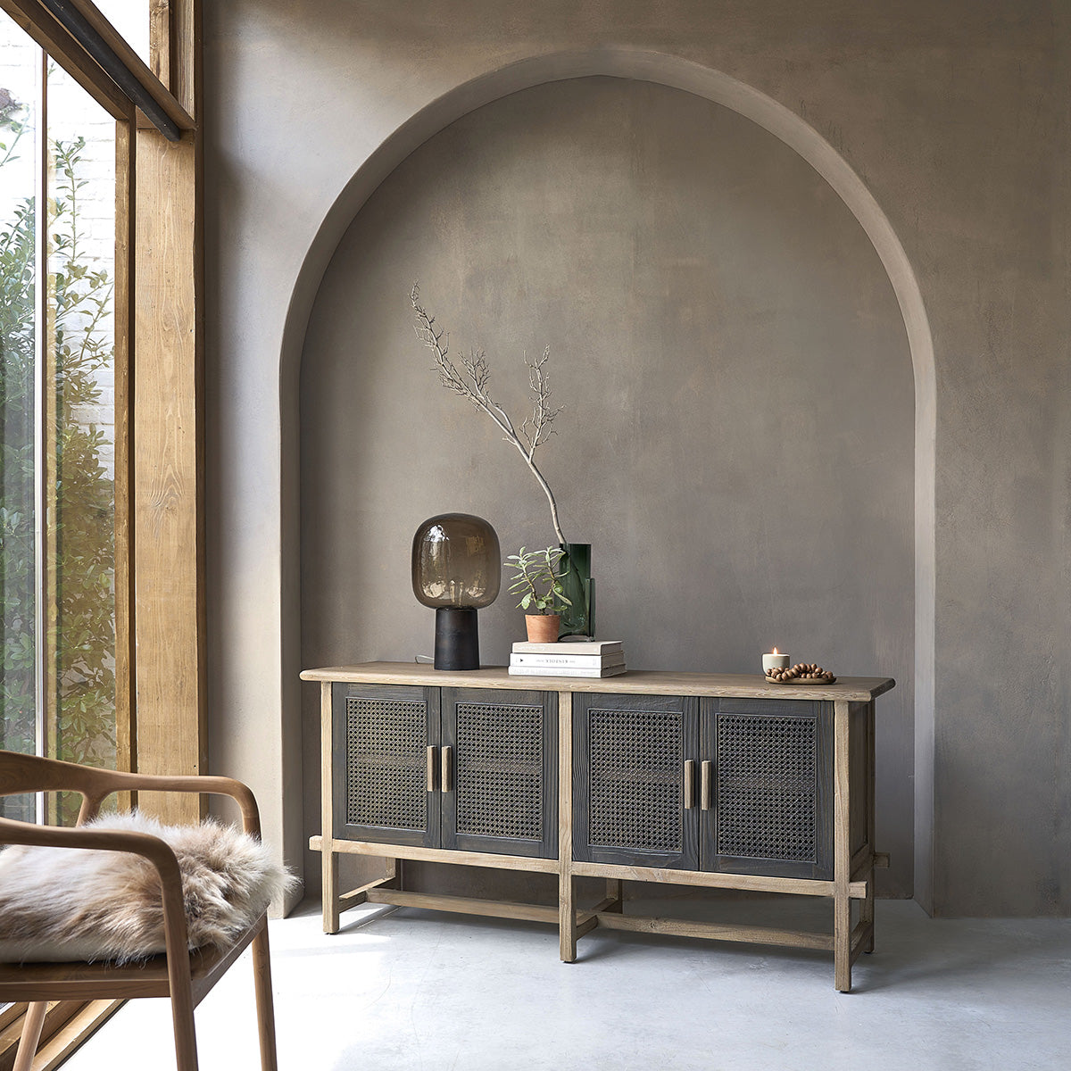 JUNKO - Aparador de madera maciza reciclada 173 cm