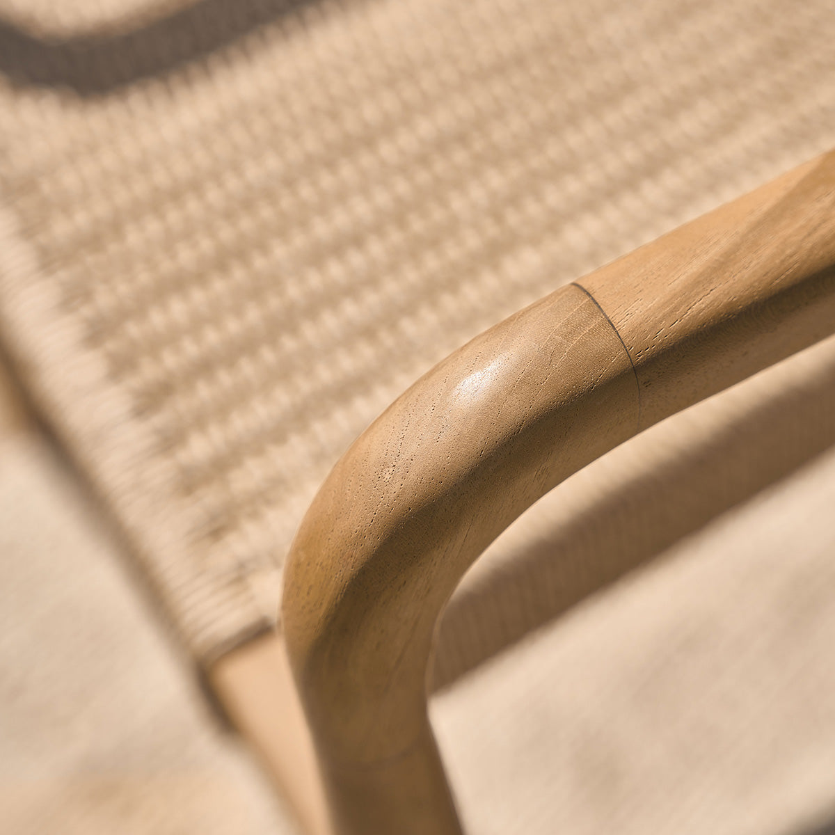 ALIZÉ - Sillón de jardín de teca maciza y cuerda