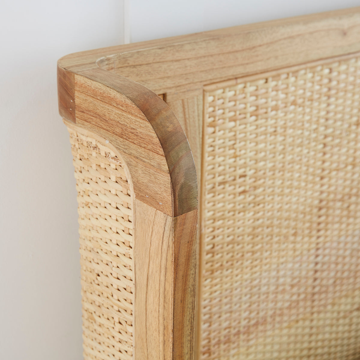 GISELE - Cabecero de ratán y mindi macizo 160 cm