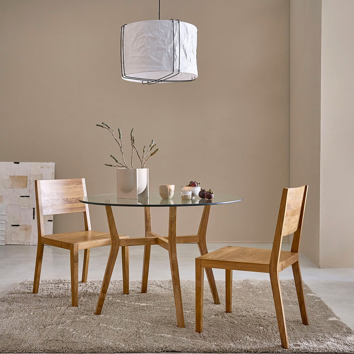 TRISTAN - Silla de teca maciza