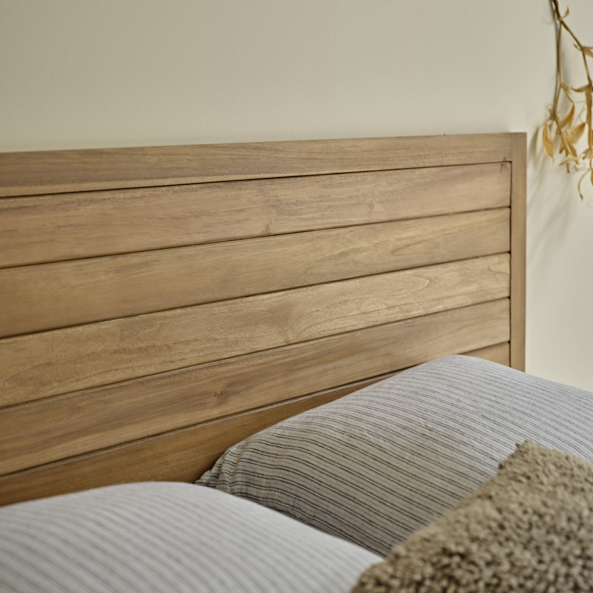 BOSTON - Cabecero de madera de teca maciza 160 cm