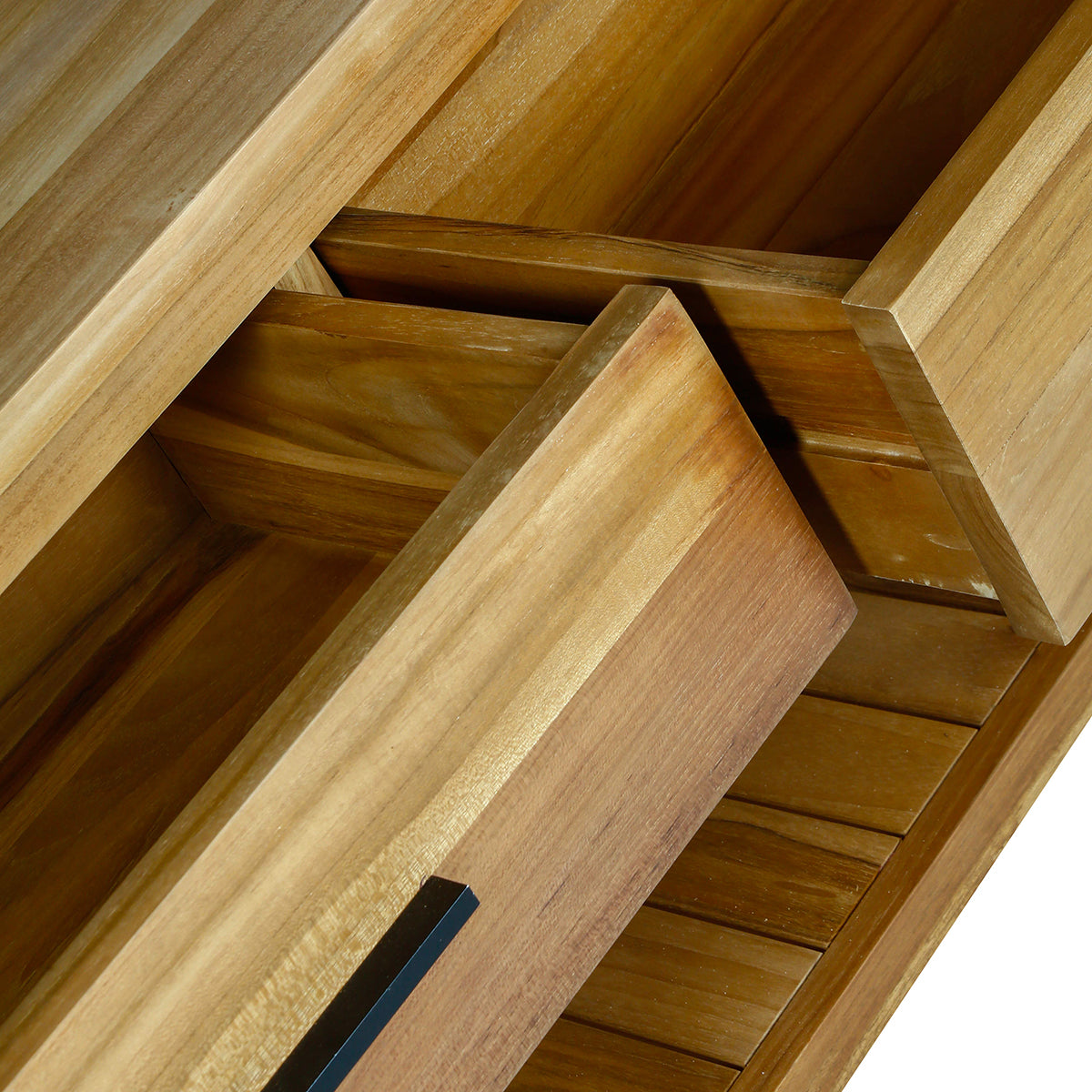 MARLI - Mueble de lavabo de teca maciza 135 cm