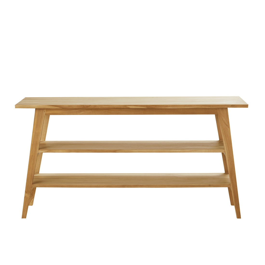 SARA - Mueble de baño de teca maciza 2 lavabos 150 cm