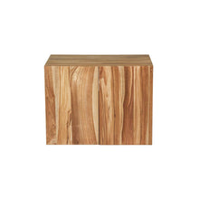 Mueble de lavabo de teca maciza suspendido 80 cm