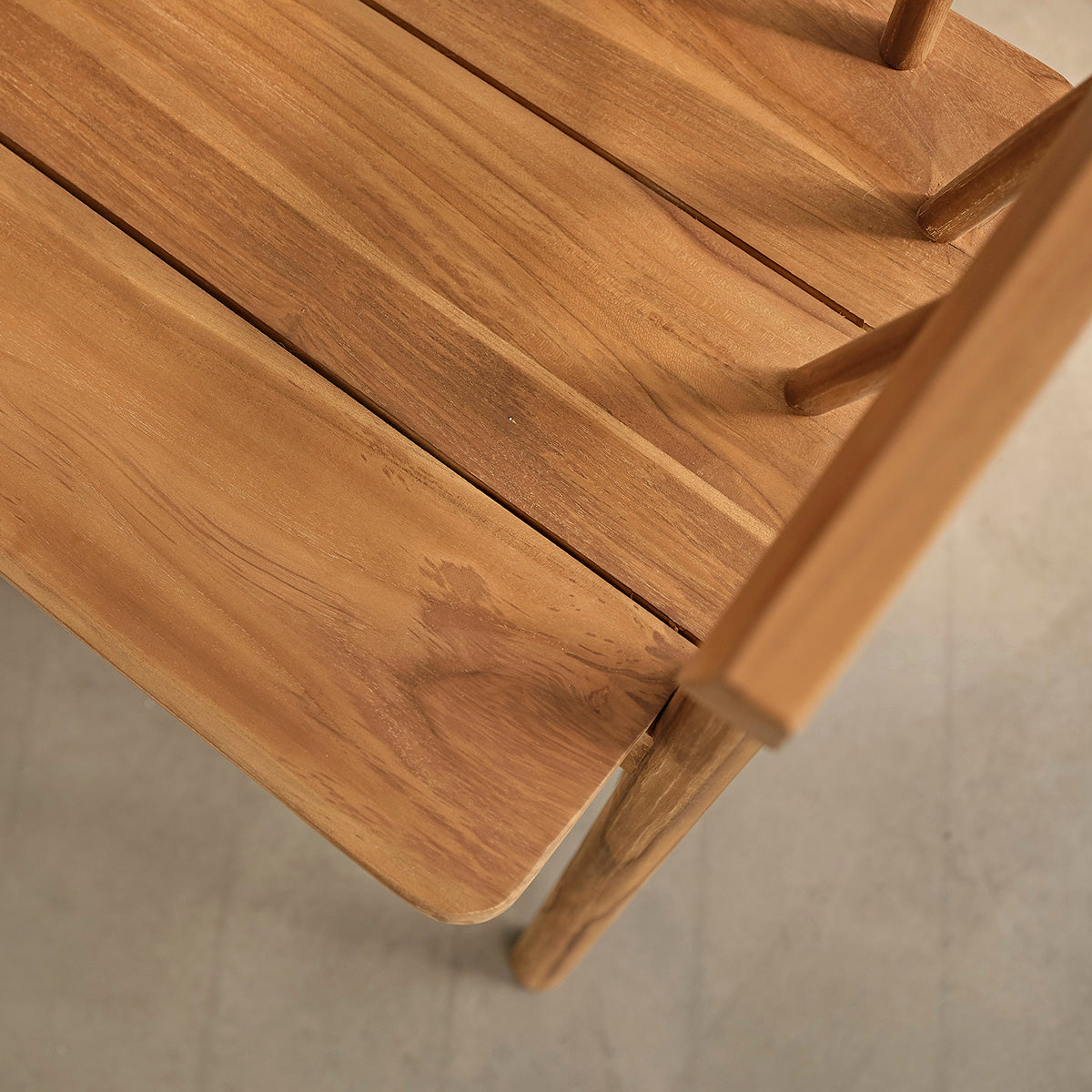 NIDO - Banco de teca maciza 120 cm