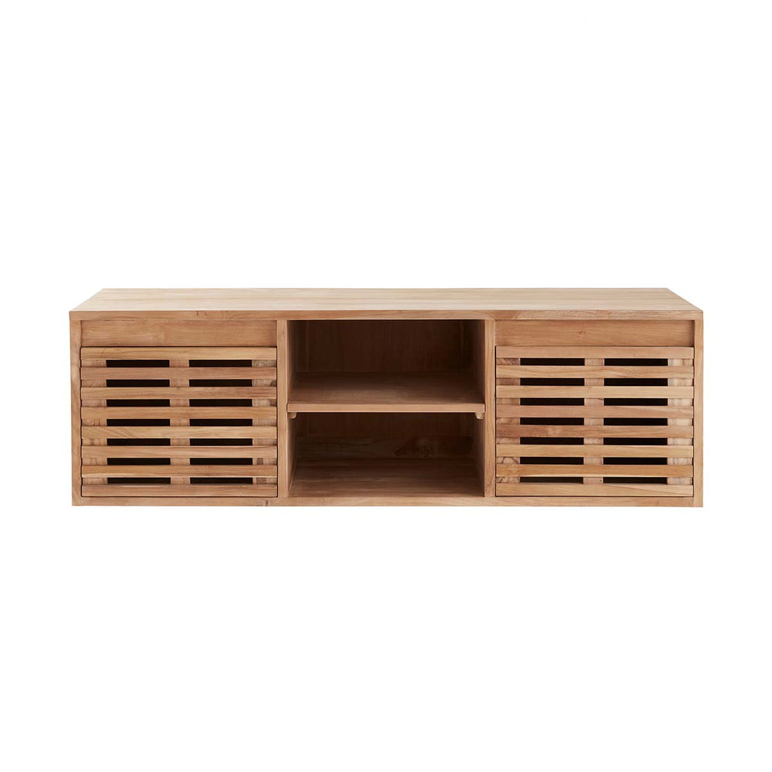 RIO - Mueble de lavabo de teca maciza suspendido 160 cm