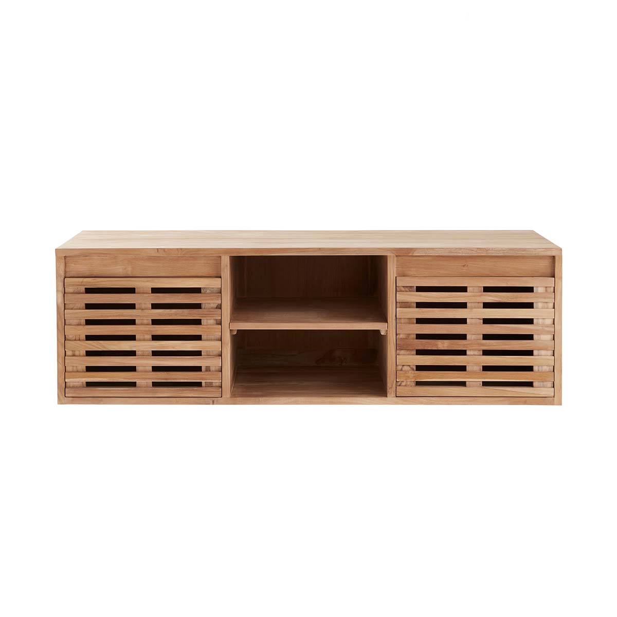RIO - Mueble de lavabo de teca maciza suspendido 160 cm