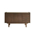 Mueble de baño de mindi macizo 135 cm cajones