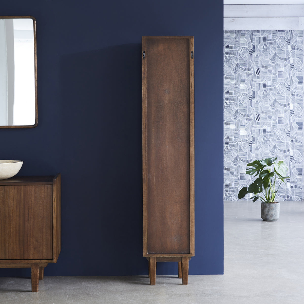 VINTAGE - Columna de baño de mindi macizo 170 cm