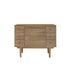 Mueble de lavabo de mindi macizo 100 cm