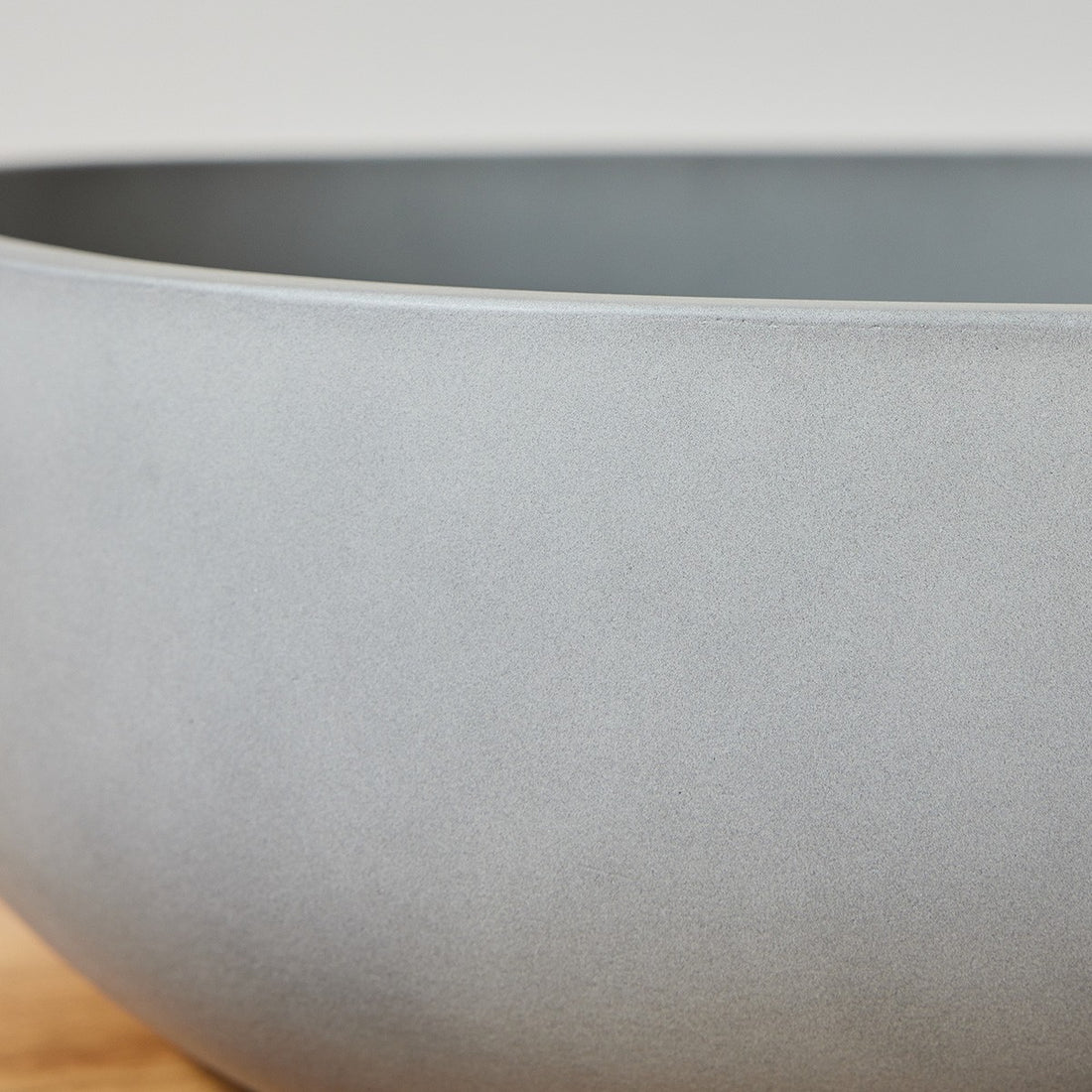 PURE - Lavabo de hormigón gris ovalado 50 cm