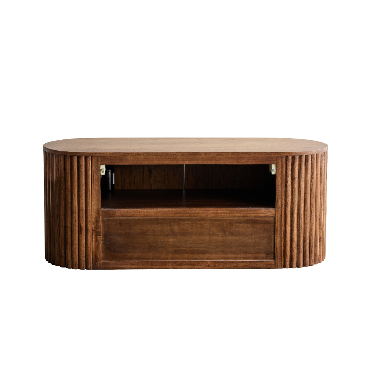 TRINIDAD - Mueble de lavabo de mindi macizo suspendido 140 cm