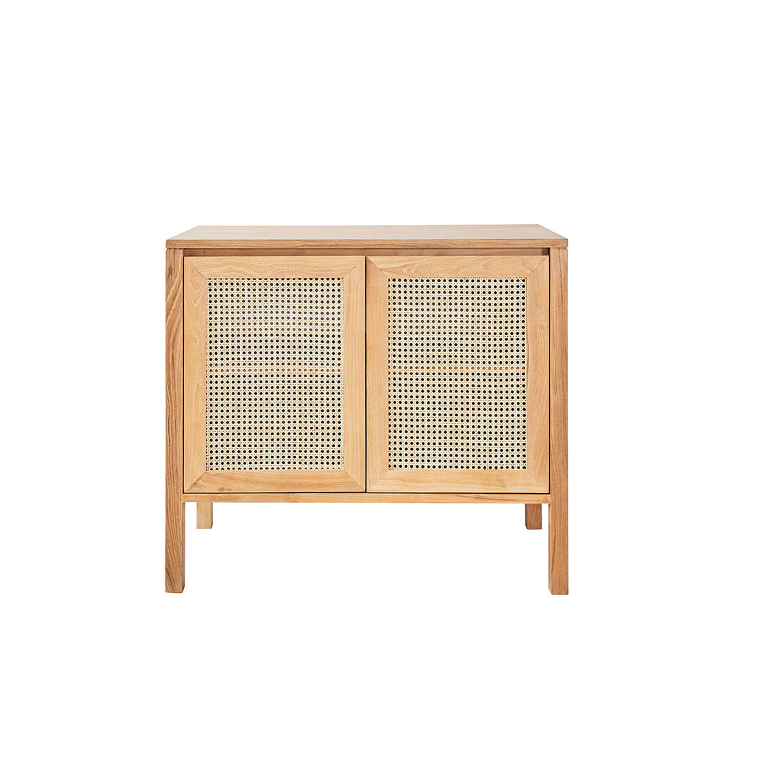 ELIOTT - Mueble de lavabo de teca maciza y rejilla 90 cm ELIOTT