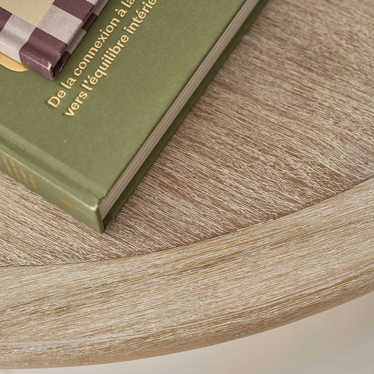 DEMEURE - Mueble de TV de madera de caoba y teca blanco 160 cm