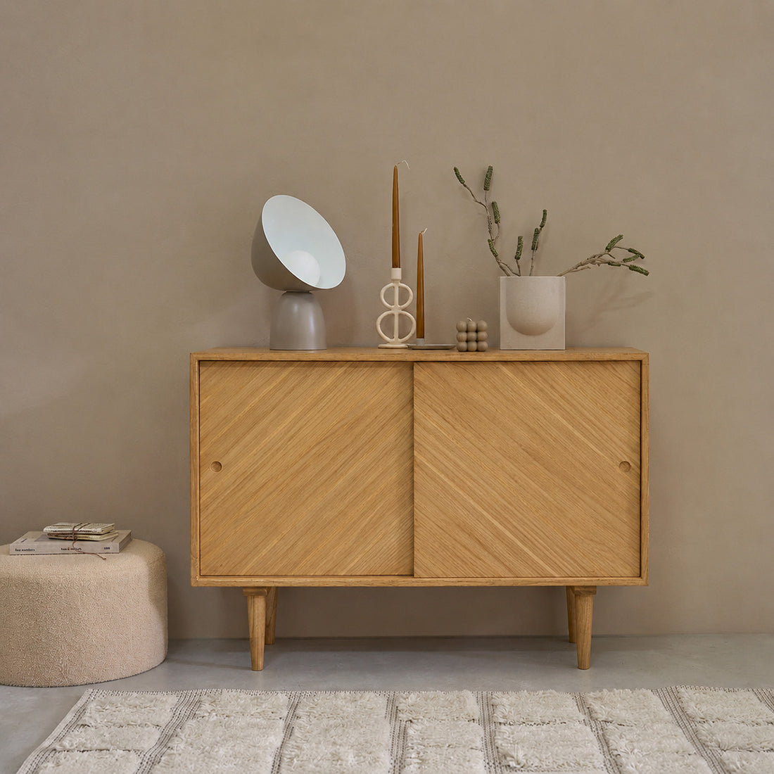 PACÔME - Cómoda mindi macizo de 120 cm