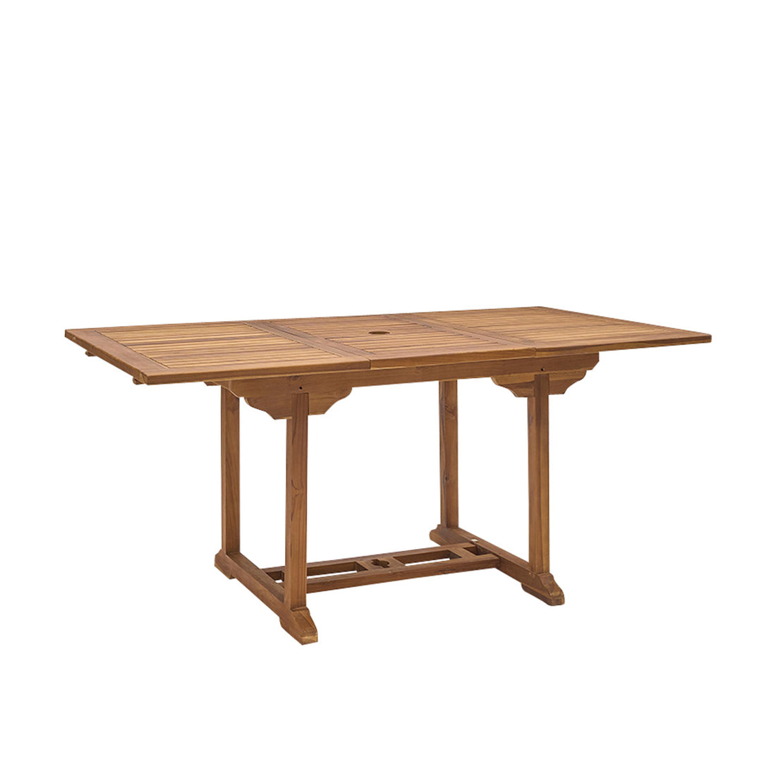 BALI - Mesa de exterior extensible de teca maciza aceitada para 6/8 pers. BALI