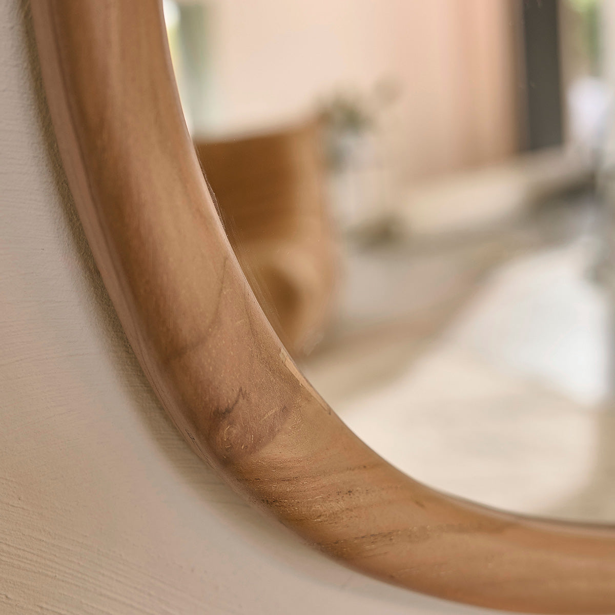 BELIZE - Espejo de teca maciza 90x60 cm