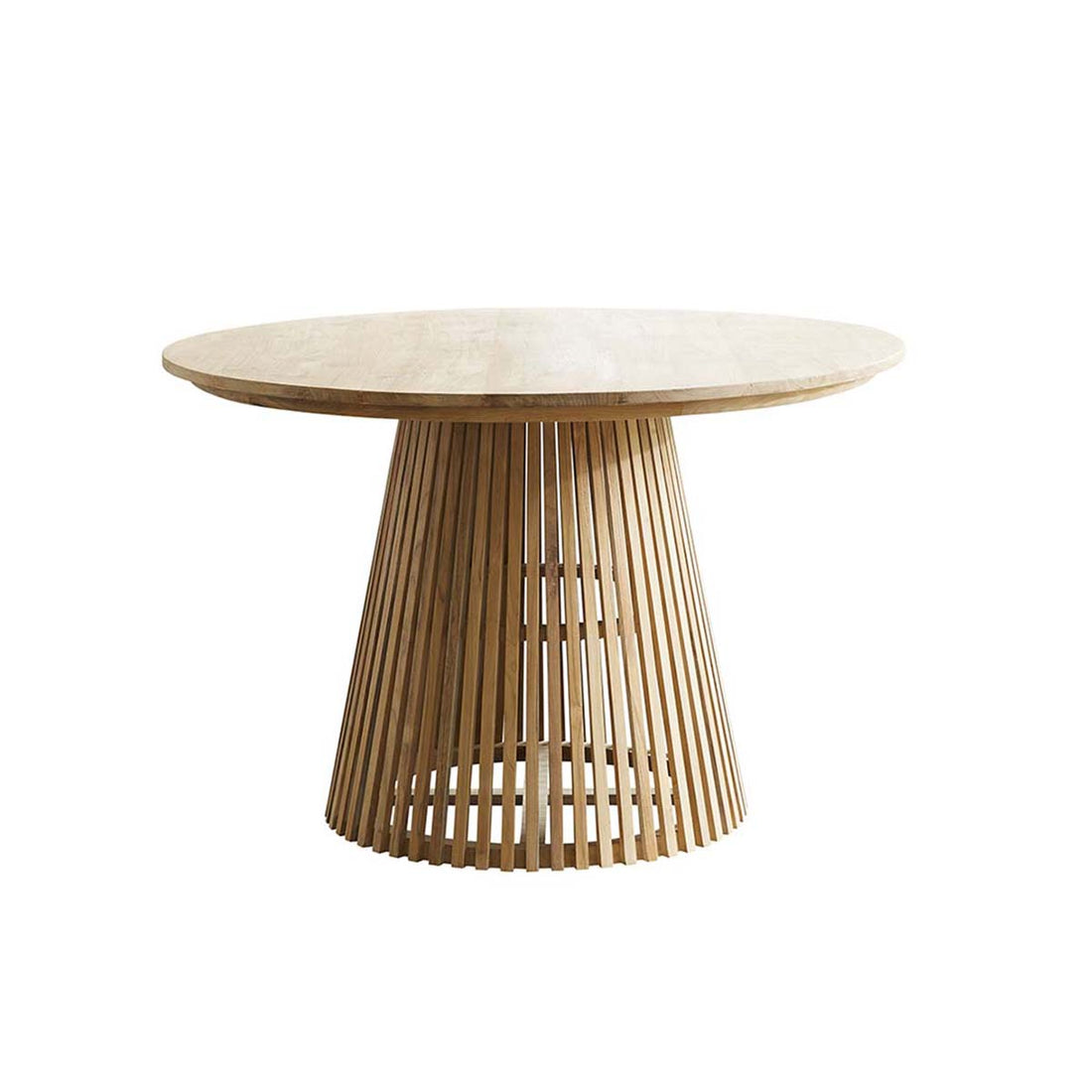 VICTORIA - Mesa redonda de teca maciza para 4 pers.