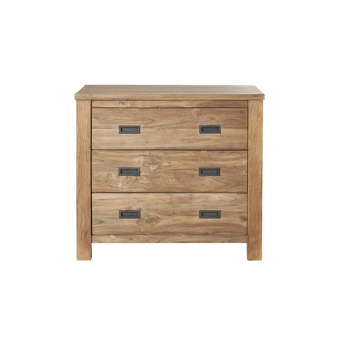 CARGO - Cómoda de teca maciza reciclada de 90 cm