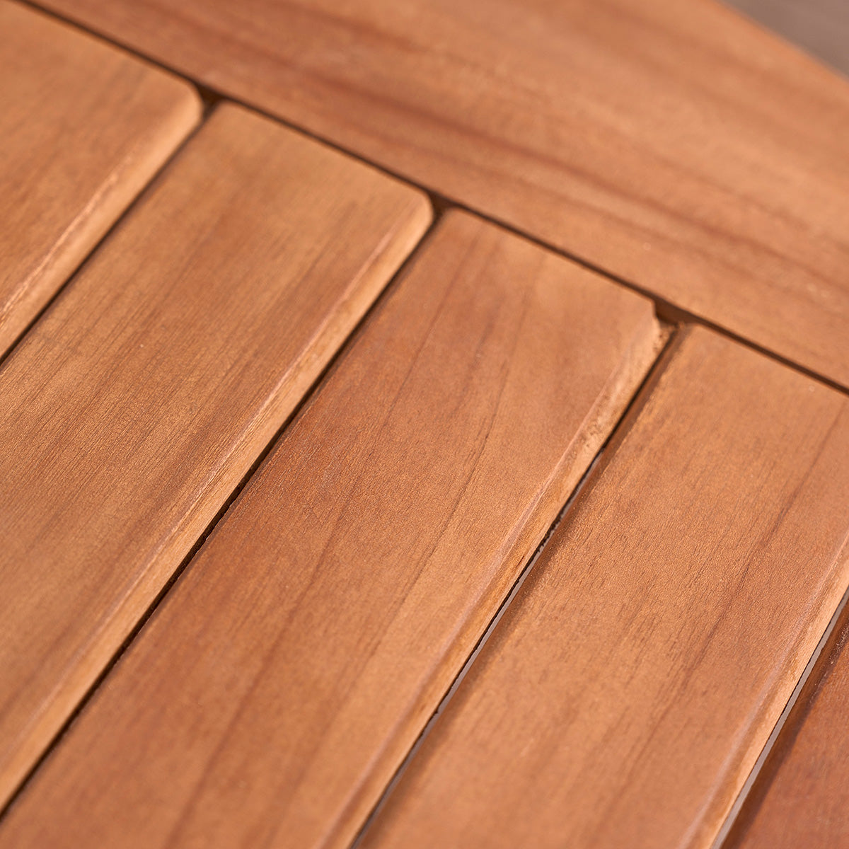 BALI - Mesa de exterior ovalada extensible de teca maciza aceitada para 8/10 pers.