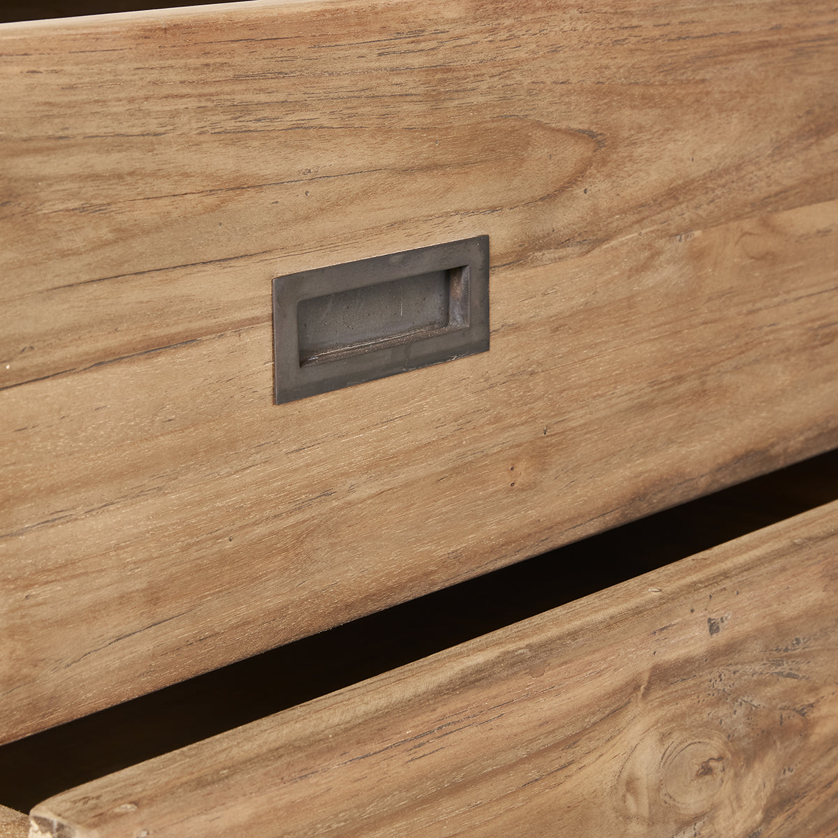 CARGO - Cómoda de teca maciza reciclada de 90 cm