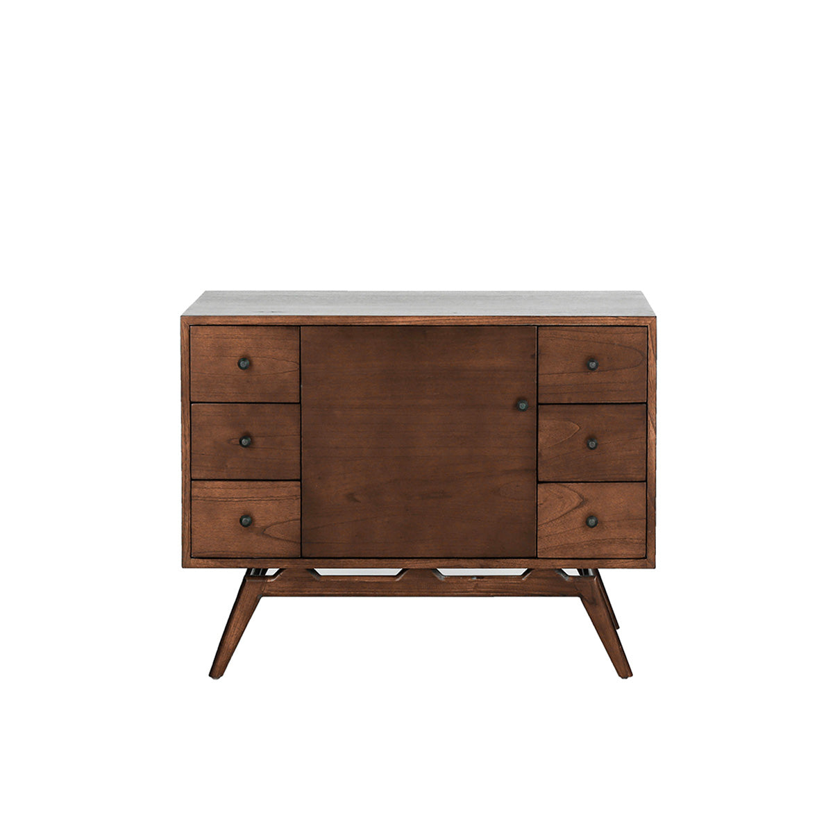 EMILE - Mueble de baño de mindi macizo 100 cm