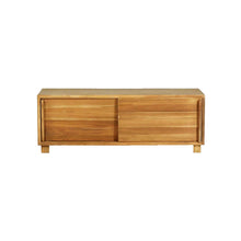 Mueble de TV de teca maciza 100 cm