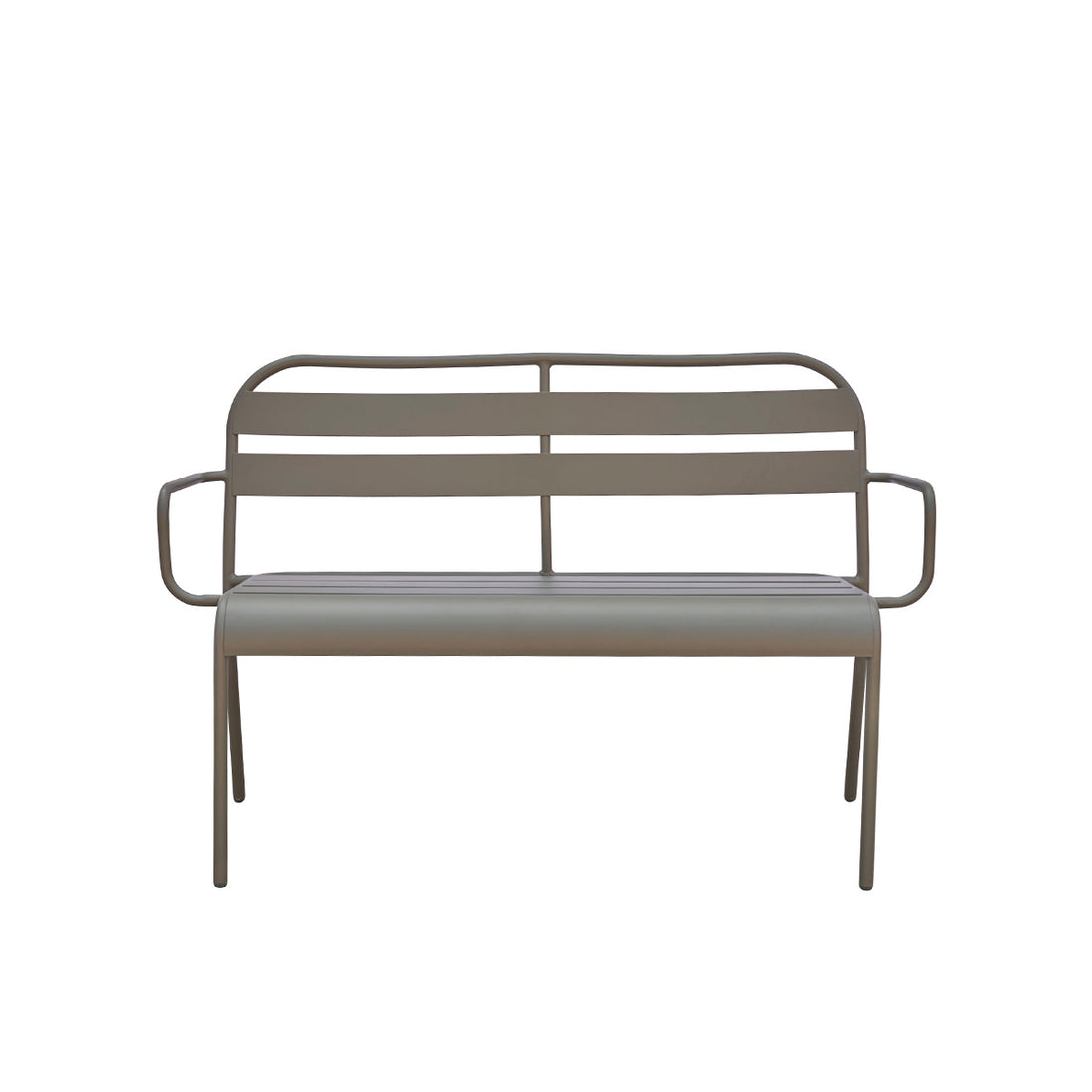 ZÉPHIR - Banco de aluminio verde 118 cm