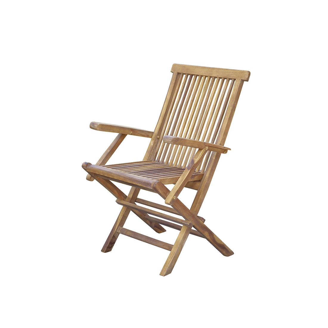 BALI - Sillón de exterior plegable de teca maciza aceitada BALI