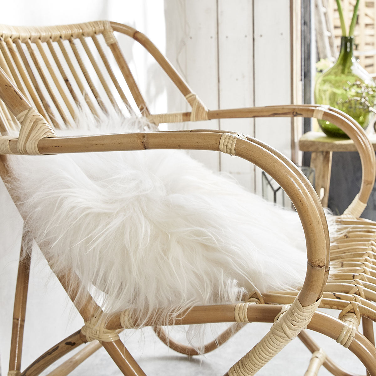 PAOLA - Lote de 2 sillones de ratán