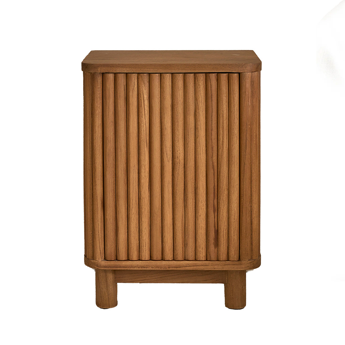 COLINE - Mesita de noche de madera de teca