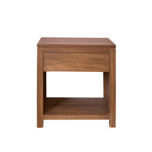 Mesita de noche de teca maciza 50 cm