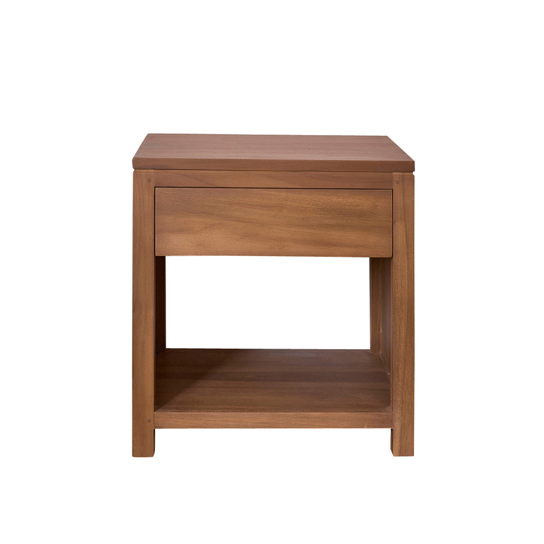 TRISTAN - Mesita de noche de teca maciza 50 cm