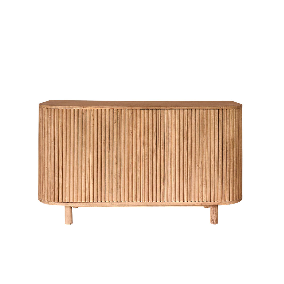 COLINE - Muebles para lavabo de teca maciza de 140 cm