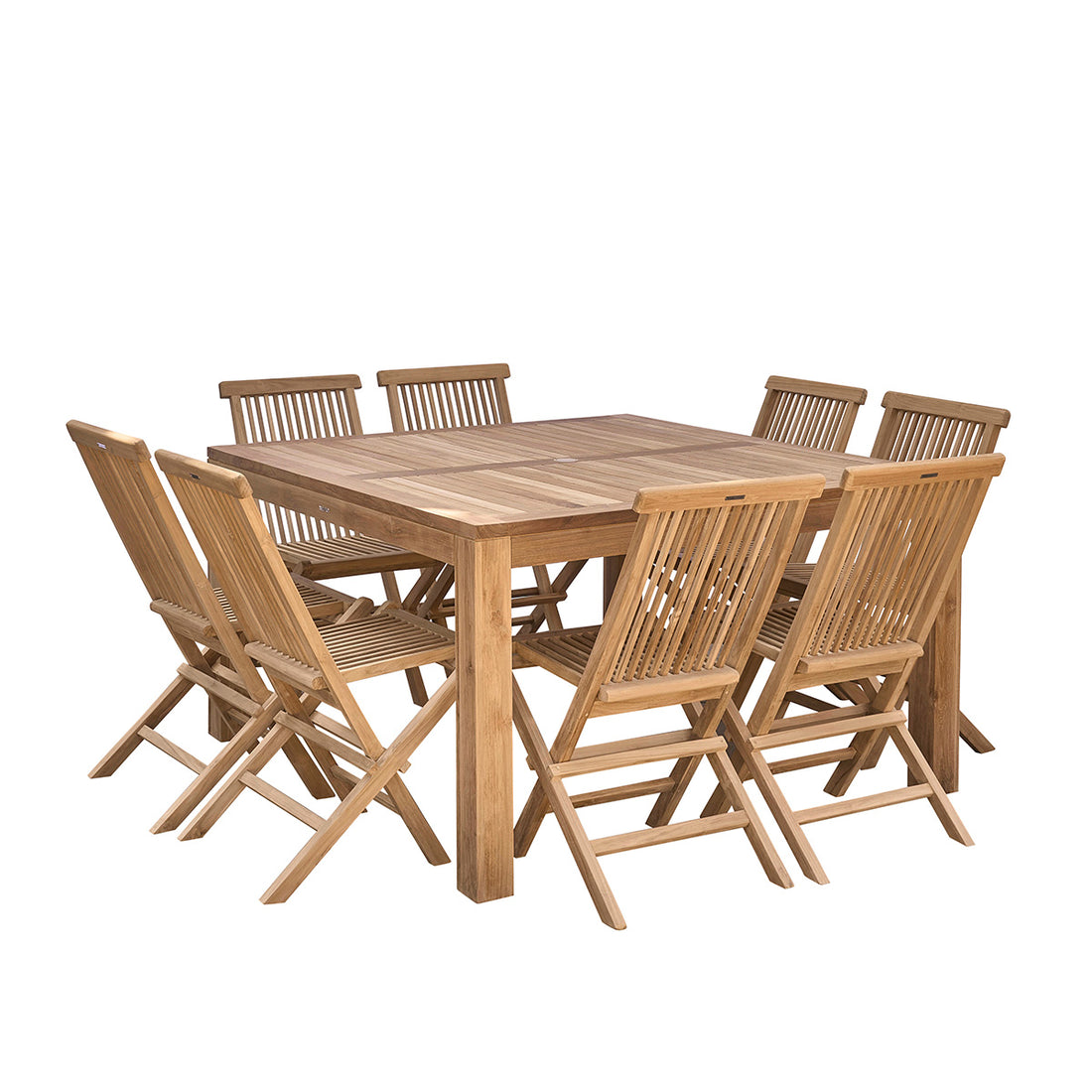 MALTE - Salón de exterior extensible de teca maciza para 6/8 pers. MALTE