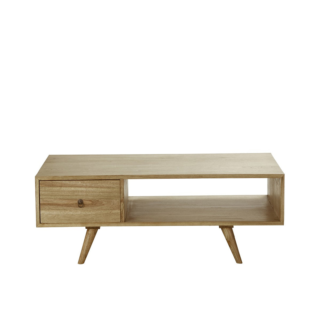 OSCAR - Mesa de centro de mindi macizo 120 cm