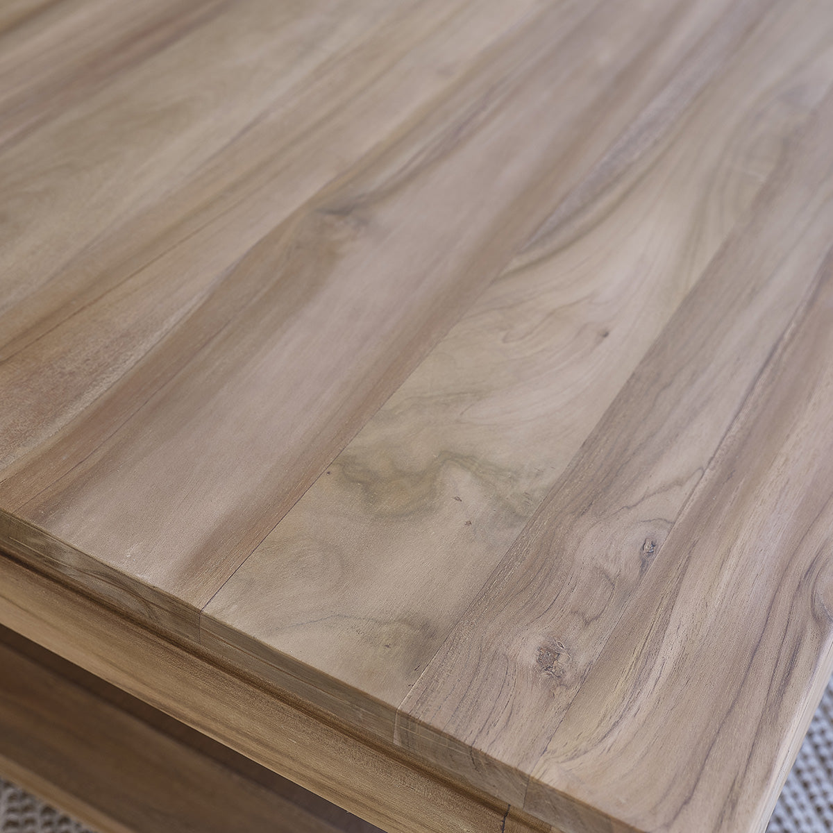 BOSTON - Mesa de centro de teca maciza 120 cm