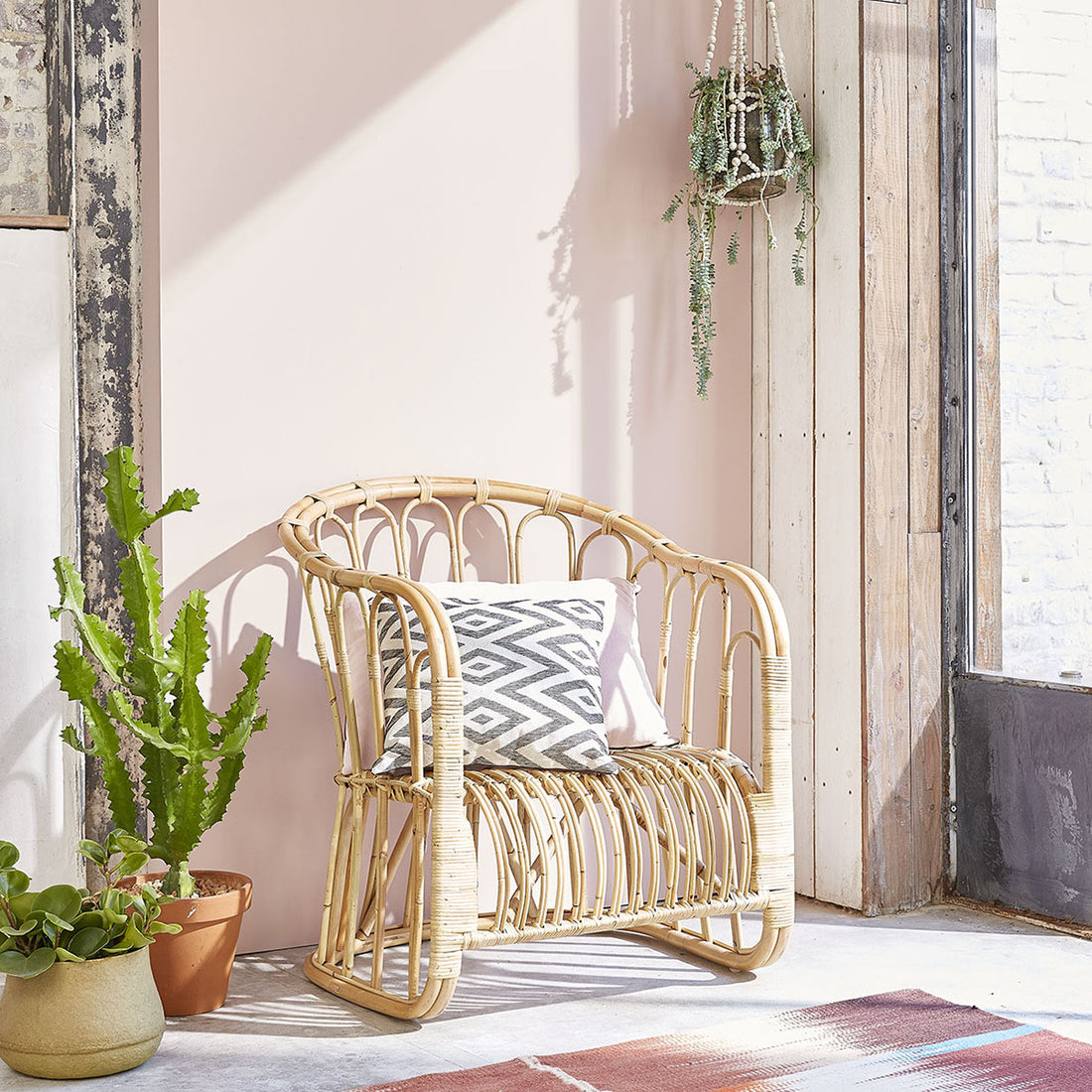 PAOLA - Sillón de ratán confort
