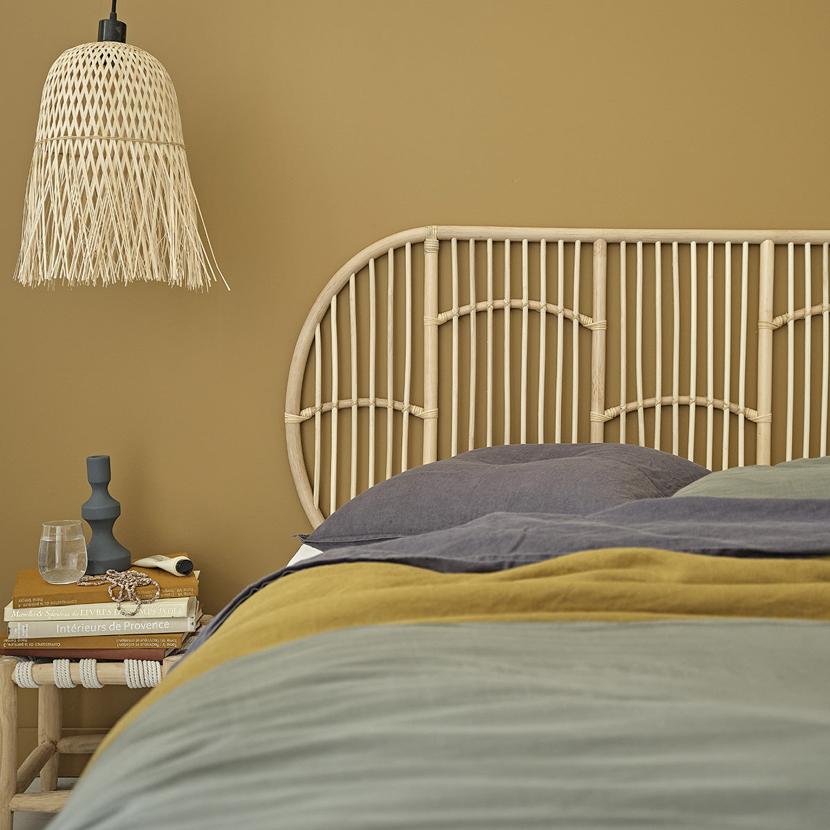 BOHO - Cabecero de ratán 160 cm