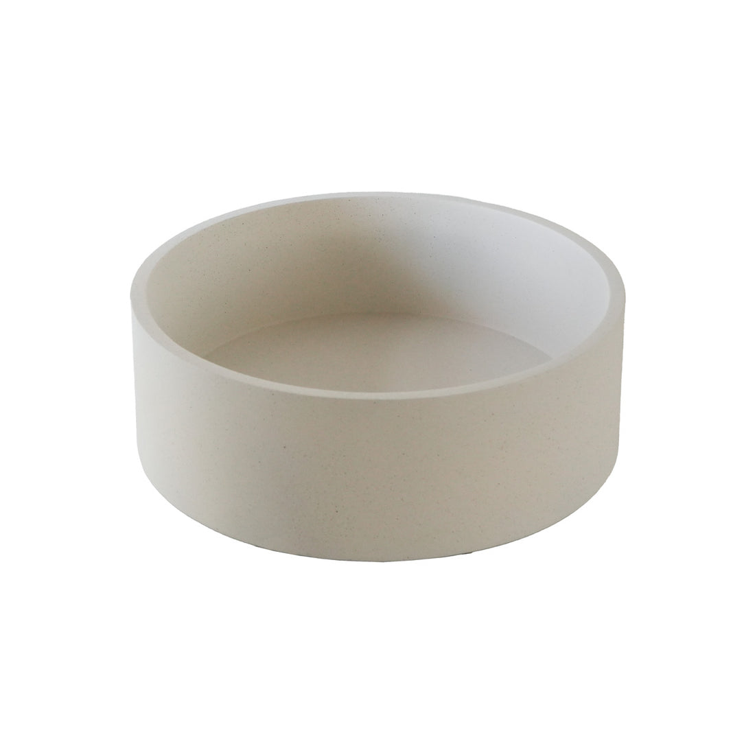 LENA - Lavabo de hormigón beige Ø37 cm