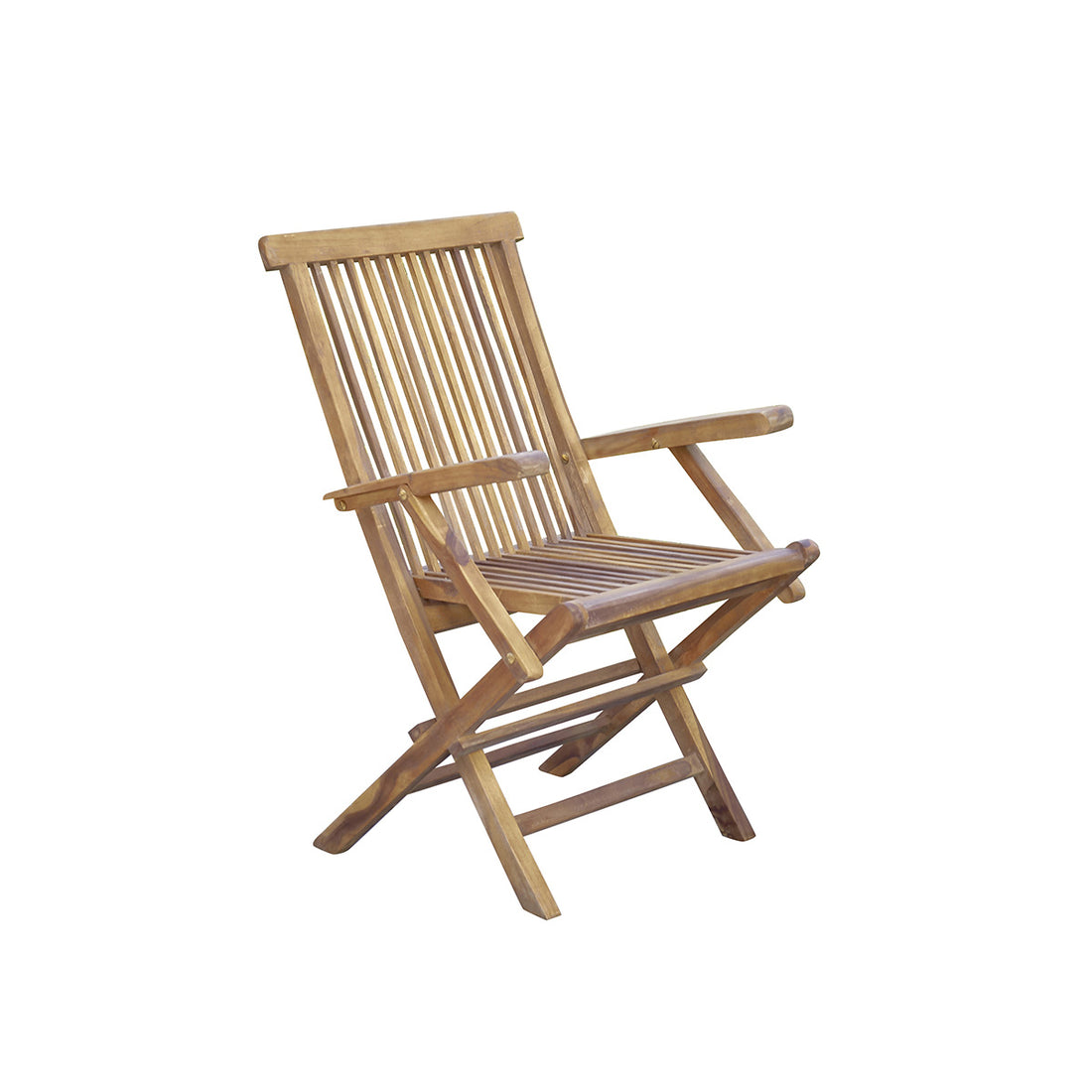 BALI - Sillón de exterior plegable de teca maciza aceitada