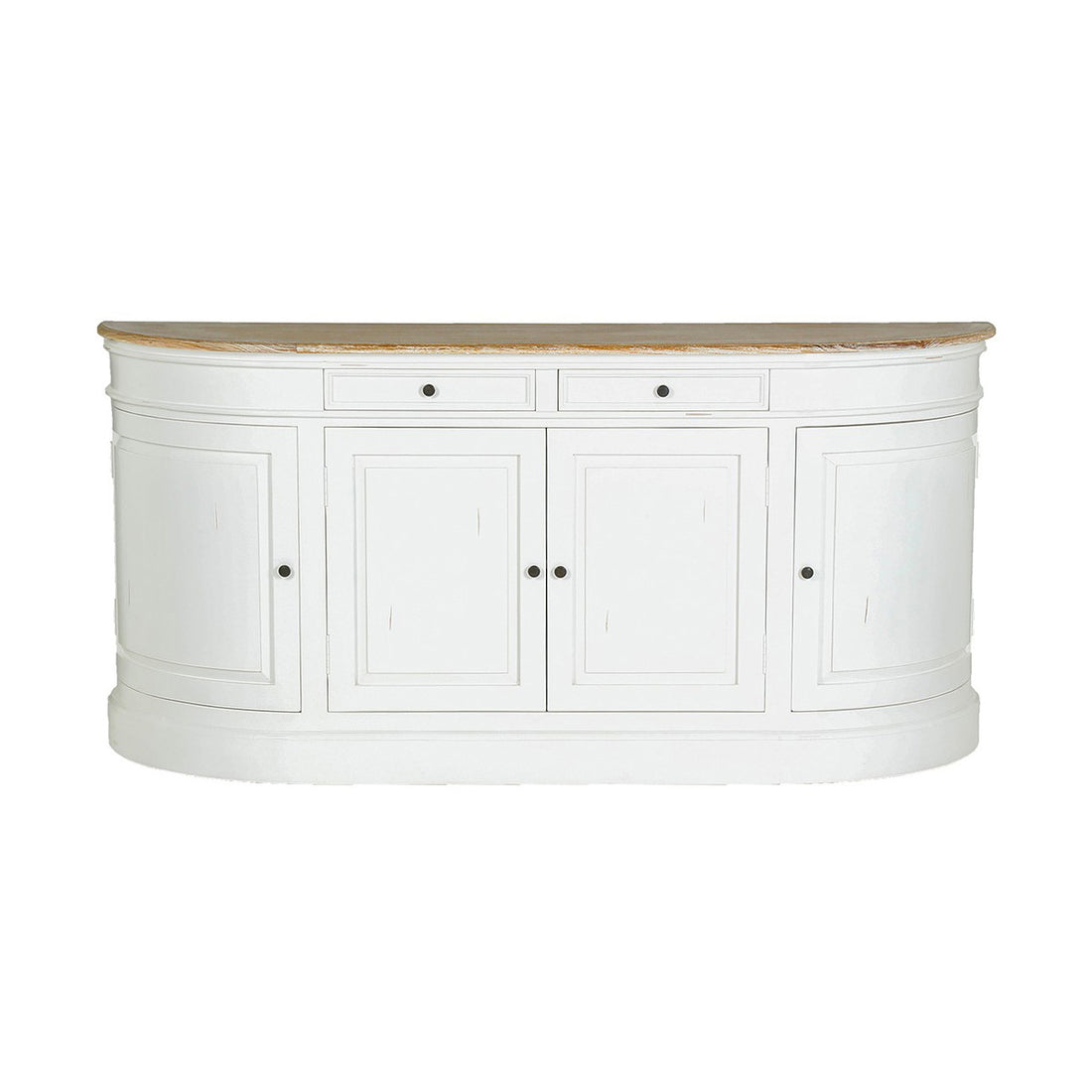 LONDRES - Aparador de caoba y teca maciza 180 cm blanco