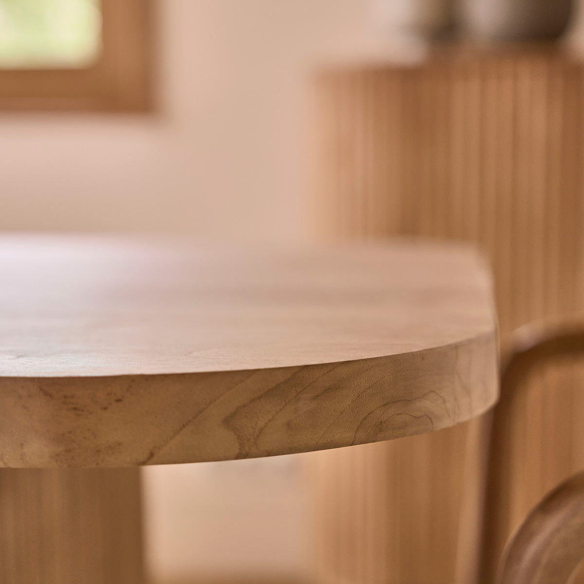 COLINE - Mesa de teca maciza para 6 pers.