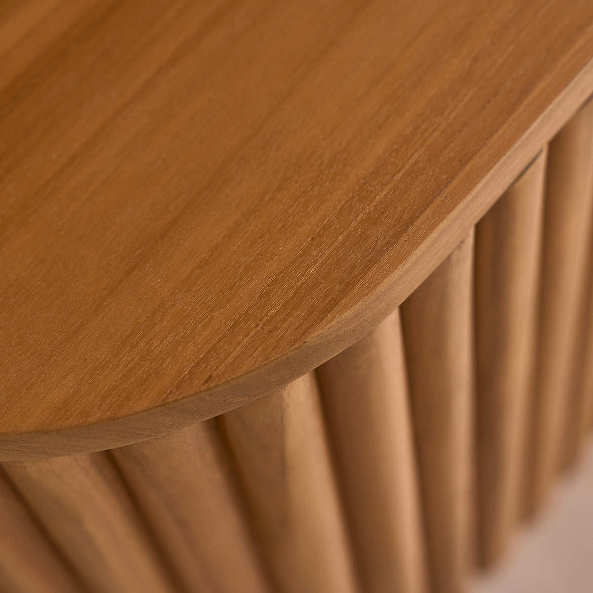 BELIZE - Mueble de TV suspendido de teca maciza de 170 cm