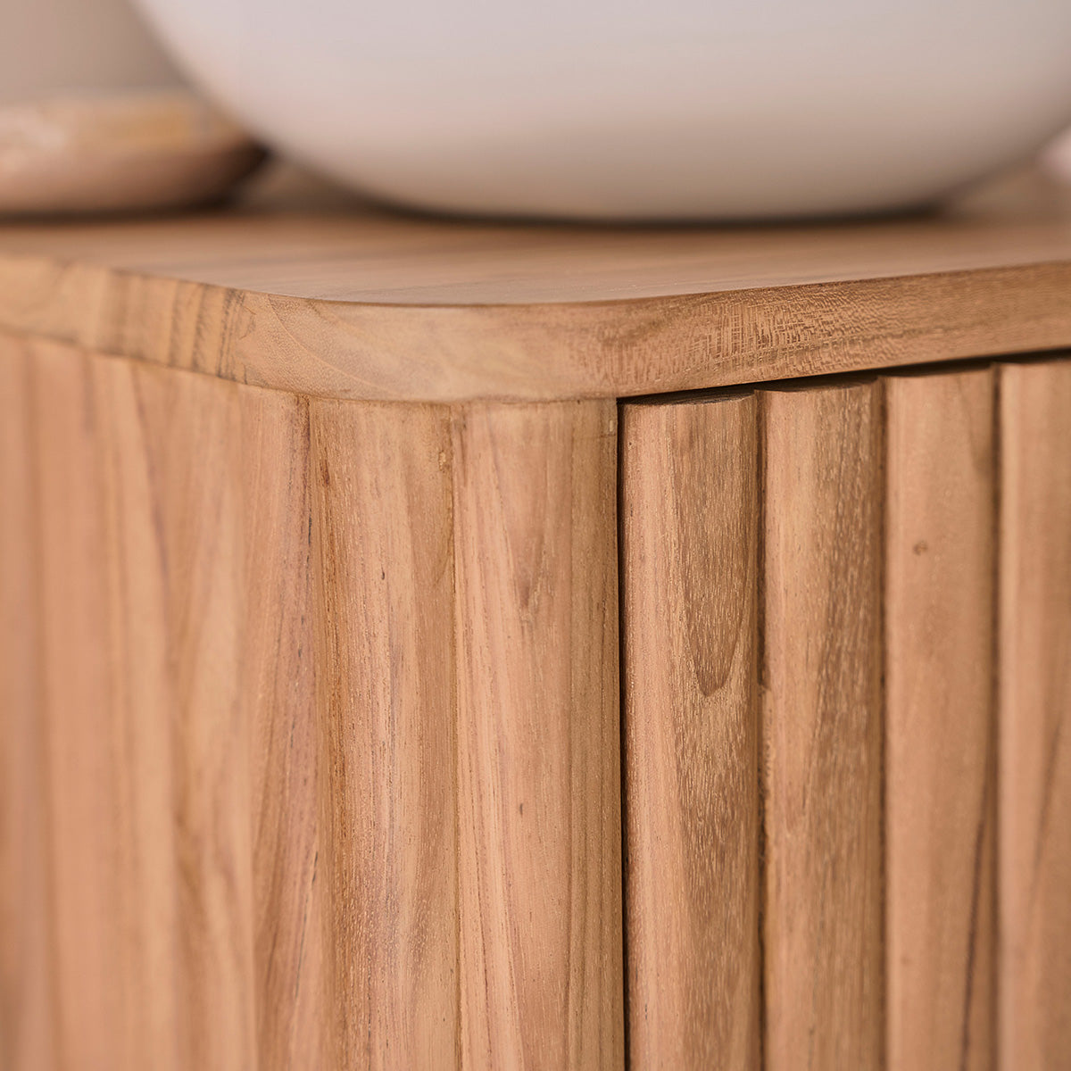 BELIZE - Mueble de lavabo suspendido de teca maciza 40 cm