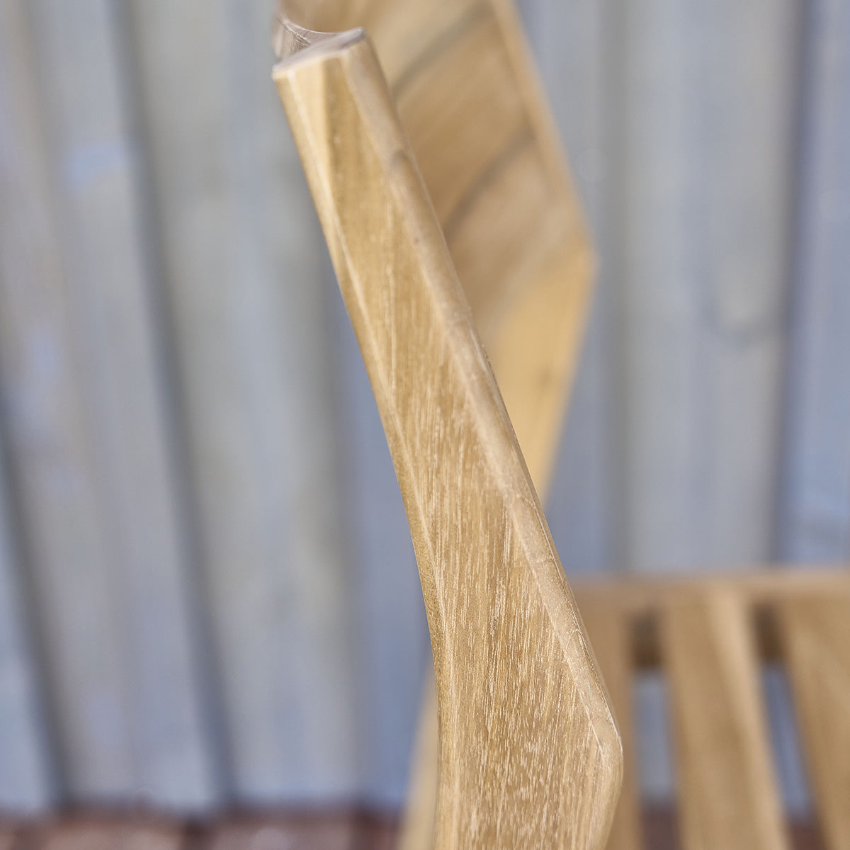 APRIL - Silla de exterior de teca maciza (juego de 2)